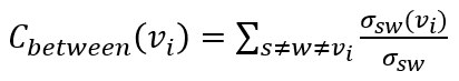 Betweenness Centrality Formula