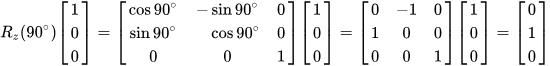 Rotation Matrix Example