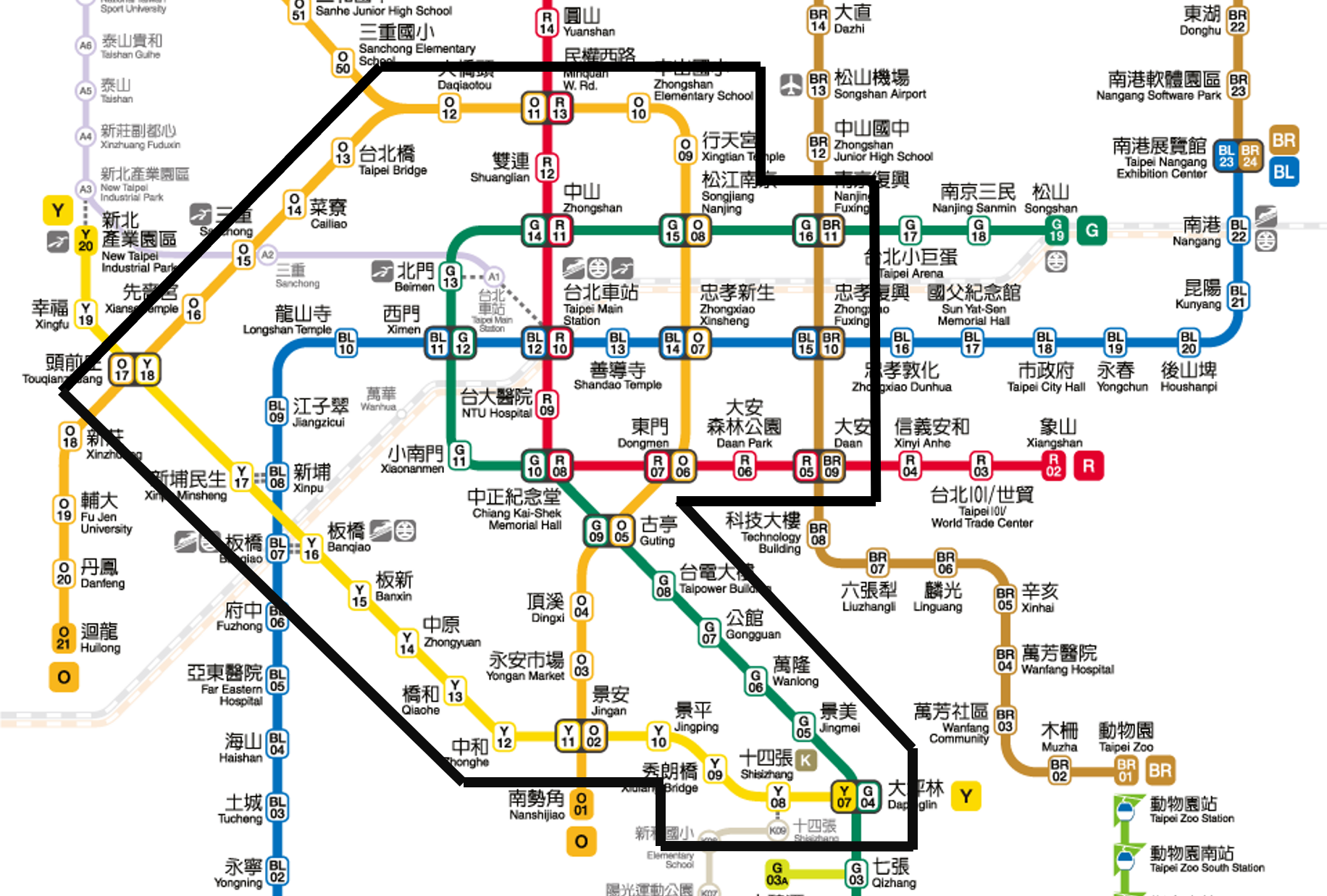 MRT core area